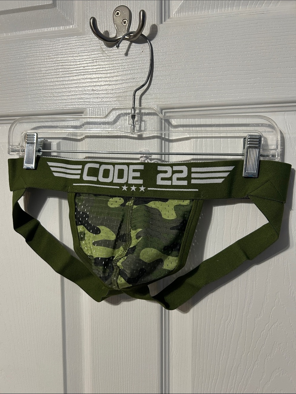 Men's Code 22 Green Camo Jockstrap